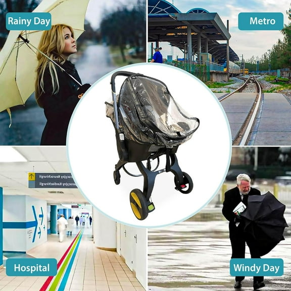 Rain Cover Compatible with Stroller,Universal Baby Stroller Accessory for Infant Car Seat Stroller