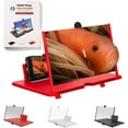 thumbnail image 1 of 2026 Upgrade Ultra-HD Mobile Phone Magnifier 10/12/14/16/18 Inch, Foldable Mobile Phone Screen Projector Amplifier, Portable Lightweight Stand for Movie & Video Watching (Red, 12 in), 1 of 7