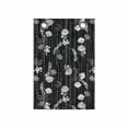 thumbnail image 1 of Floral Hanging Pocket Organizer, Abstracted Flowers Polka Dot Chains Print on Dark Tone Background, Printed Polyester Storage Bag with Pockets, 14" x 20", Grey Charcoal Grey, 1 of 2