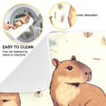 thumbnail image 2 of Capybara Animal and Plant Dish Drying Mat 16x18 Absorbent Microfiber Draining Rack Pad for Kitchen Counter Sink, 2 of 8