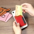 thumbnail image 5 of Adhesive Phone Card Holder with Stand Smart Phones or Cases PU Phone Wallet Two Way Adjustable Blue, 5 of 6