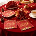 thumbnail image 5 of SLYNSHome 20Pcs Christmas Disposable Paper Napkins Tableware,Christmas Theme Napkins For Holiday Party Supplies And Dinner Gathering, 5 of 6