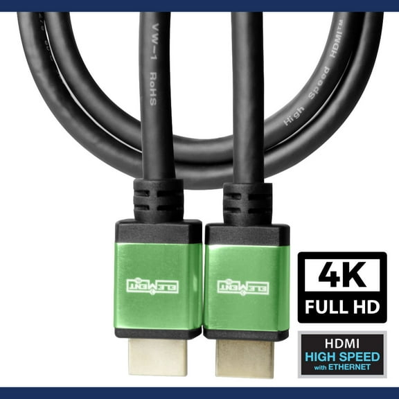 Element-Hz™ 4K HDMI Cable High Speed w/ Ethernet (Green Ends = 4 Meters / 13.12ft)
