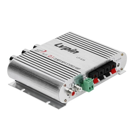 20W 12V Mini Hi-Fi Amplifier Booster Radio MP3 Stereo for Car Motorcycle Home