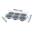 thumbnail image 2 of for Festive Home Party - Silicone Wreath Ice Tray with 6-Hole Design for Easy Release Busy Kitchen Reusable Freezer Tray for Drinks and Holiday Celebrations, 2 of 3
