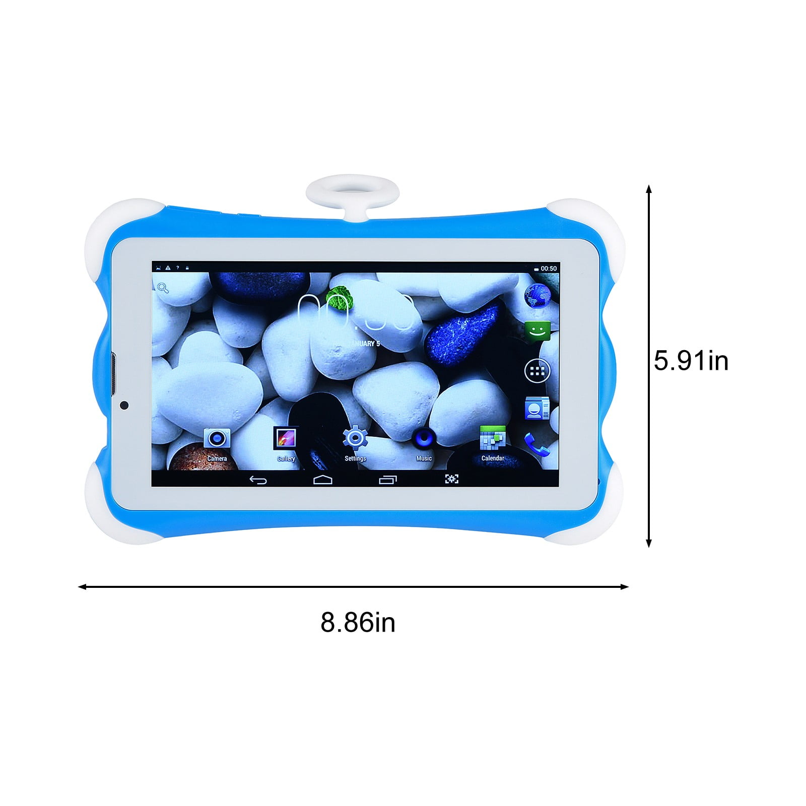 IUYT6 Tablet Children's Learning Machine WIFI Bluetooth Android 1G+16G Dual Camera 2800amh Call Gaming 7Inch IPS Display Screen 4 Core Processor Daily Gifts