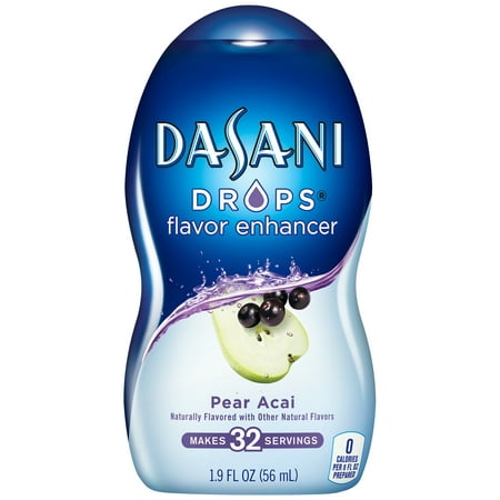 (4 Pack) Dasani Drops Flavor Enhancer, Pear Acai, 1.9 Fl