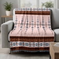 thumbnail image 2 of Farmhouse Boho Blanket Soft Cozy Warm Throw Blanket for Couch, Plush Fuzzy Flannel Fleece Blankets for Sofa, Retro Ethnic Traditional Patterned Bed Blankets Lightweight Gifts for Women, 32"x48", 2 of 9