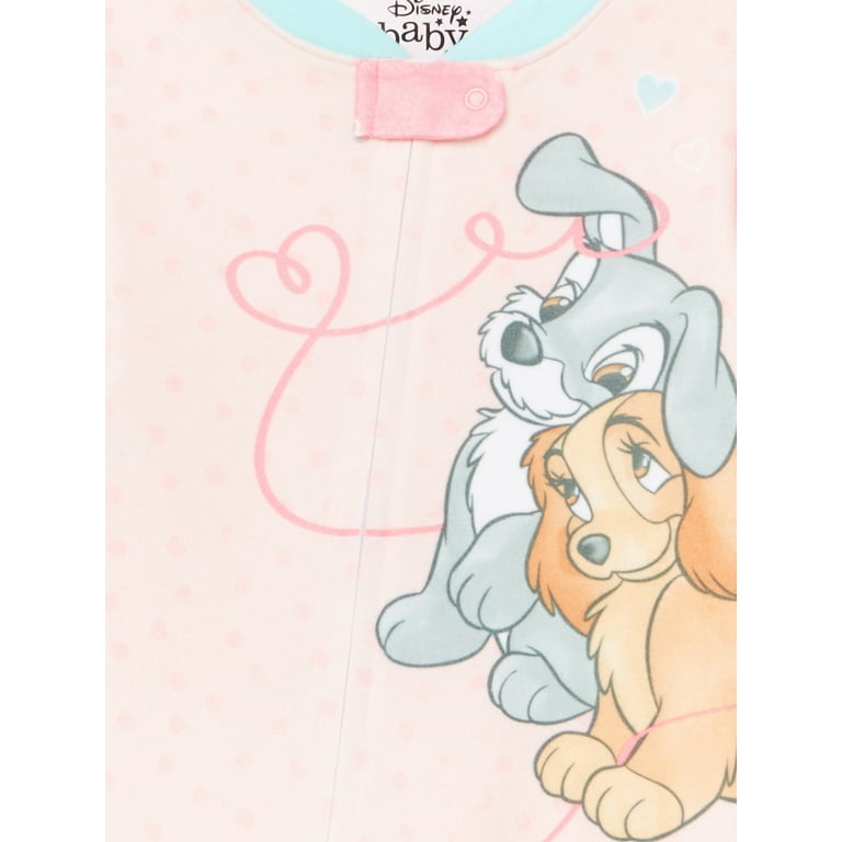 Lady and the Tramp Exclusive Baby Toddler Blanket Sleeper Sizes 12M 5T