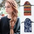 thumbnail image 4 of Spiral Lock Hair Tie Bendable Colorful Thick Embedded Long Ponytail Holders Curling Rod Ties Cloth Dreadlock Accessory Women Men Multicolor, 4 of 11