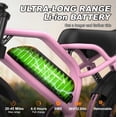 thumbnail image 5 of VDL Mountain Electric Bike , 16" Fat Tire Ebike, Wider Seat 800W Peak Motor, Removable Battery, Front Fork Suspension, 5 of 6