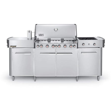 Weber Infrared Bbq Grills Weber Summit Grill Center Freestanding Propane Gas Grill With Rotisserie, Sear Burner & Side Burner ()