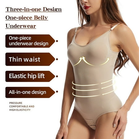 

Foraging dimple Women s Sleeveless Lined Bodysuit Basic Thong Style Fit Shapewear Khaki