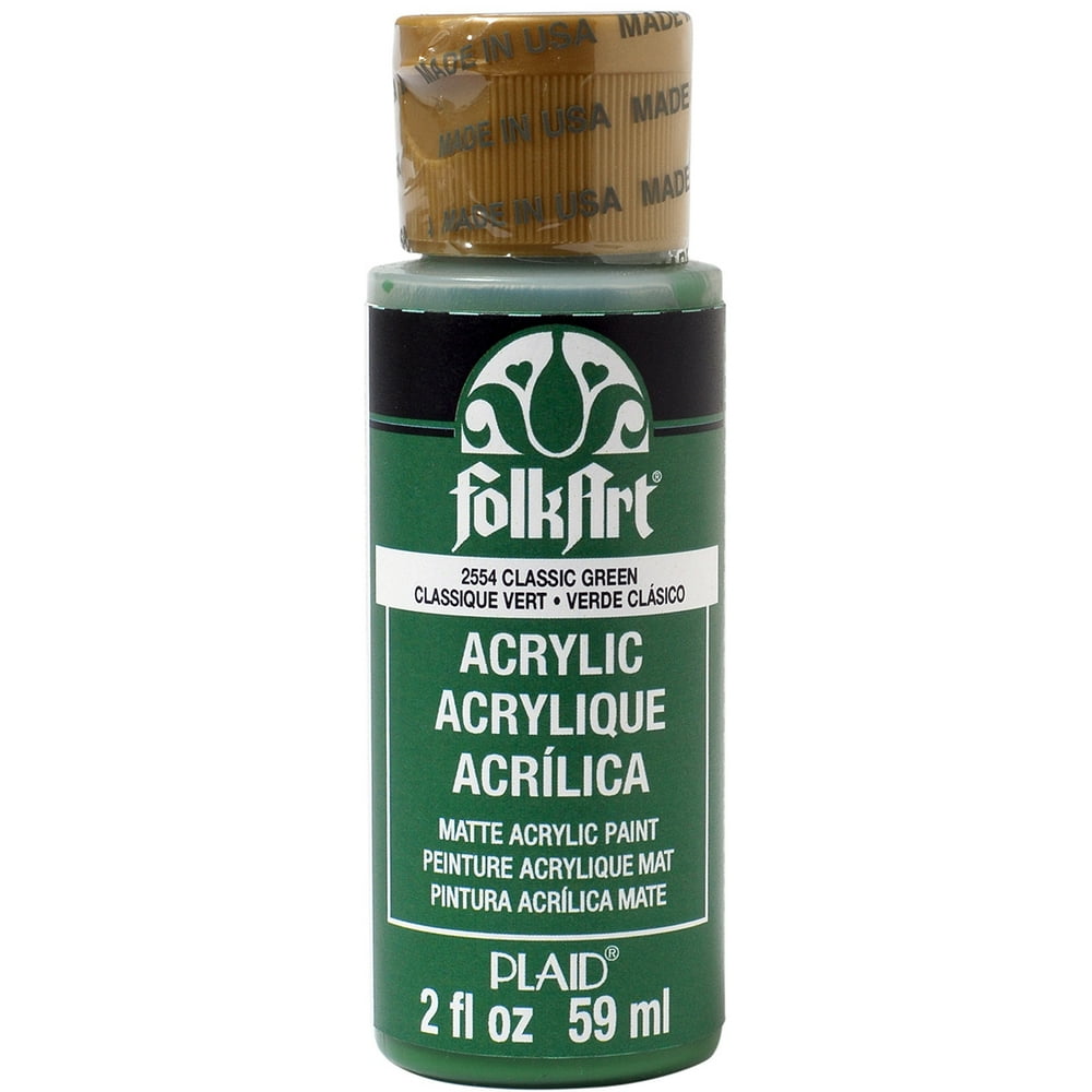 FolkArt Classic Green Acrylic Paint, 2 Fl. Oz.