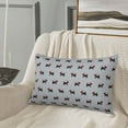 thumbnail image 5 of Fuzoiu Polka Dot Christmas Dog Print Fuzzy Pillowcases, Super Soft Pillow Case Cover with Zipper for Bedroom, Sofa, Couch,Cozy Pillow Shams for All Seasons-20"x30", 5 of 6