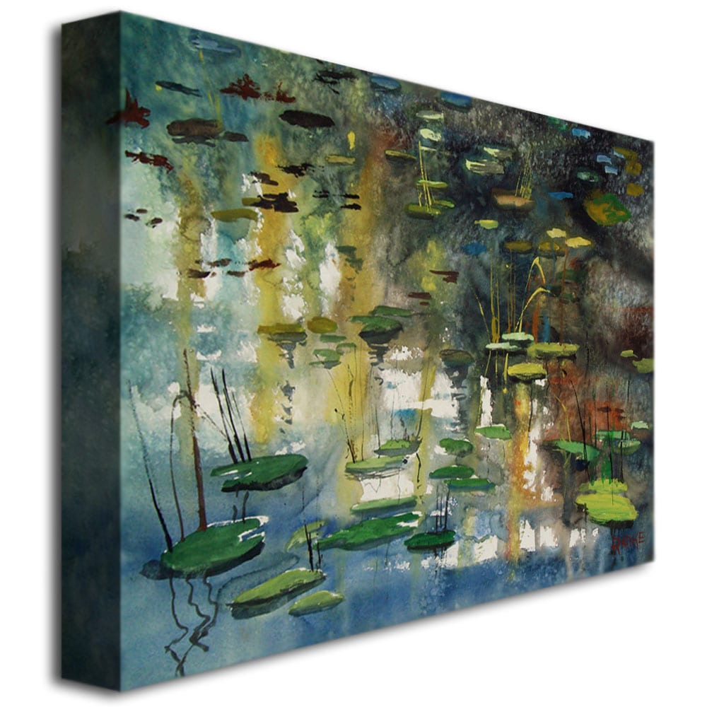 Trademark Art "Faces in the Pond" Canvas Art by Ryan Radke