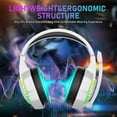 thumbnail image 2 of Ajazz Over-Ear Gaming Headset with Mic, White, 2 of 9