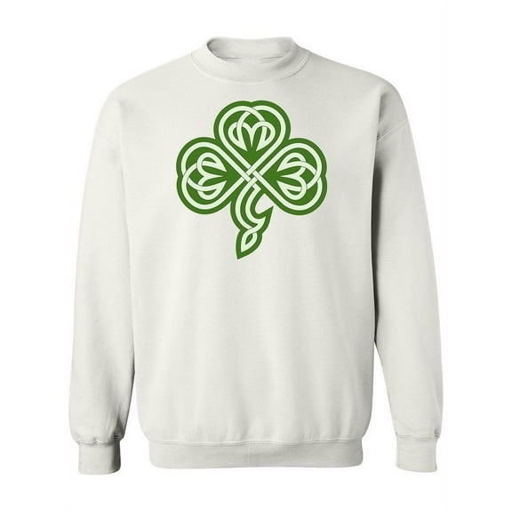 Celtic Clover Tribal Design Sweatshirt Women -Image by Shutterstock, Female 4X-Large