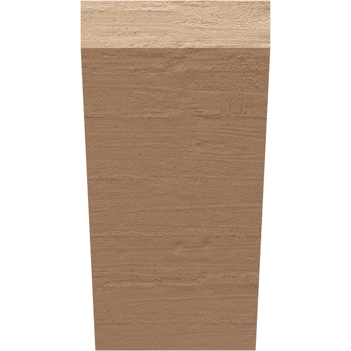 12"W x 12"D x 24"H Wide Concord Rough Cedar Woodgrain TimberThane Corbel, Primed Tan