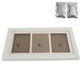 thumbnail image 3 of Cadre Empreinte de Patte DIY pour Chien Chat Cadre Photo Commémoratif Argile Blanche, 3 of 6