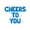 Blue, variant on Cursive Script Letter Balloons - CHEERS TO YOU 16" Inch Alphabet Letters Foil Mylar Balloon Birthday Party Banner (Silver)