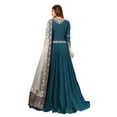 thumbnail image 3 of Trendmalls Women's Georgette Fabric Embroidery with Stone Work Ready To Wear Anarkali Suit Set, 3 of 7