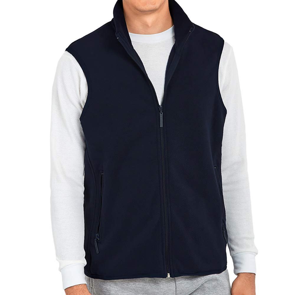 DailyWear Mens Full-Zip Plush Polar Fleece Vest - image 1 of 4