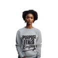 thumbnail image 6 of Purpose Fixes Everything® Youth Crewneck Sweatshirt, XS - XL, Black Letters, 6 of 8