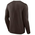 thumbnail image 3 of Men's Fanatics Brown Cleveland Browns Go the Distance Long Sleeve T-Shirt, 3 of 3