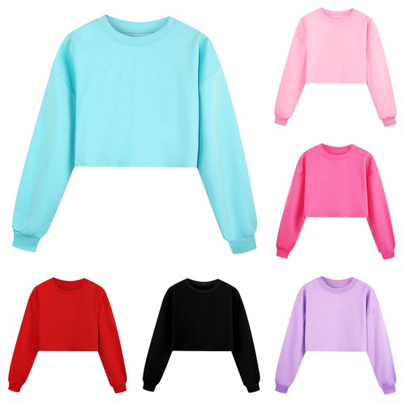 Zylarhe Kids Sweatshirts Child Toddler Boys Girls Long Sleeve Prints Warm Hoodie Pullover Tops Kids Outfits Sweat Suit with Fun Print Design Blue 9-10 Years