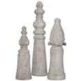 thumbnail image 2 of Uttermost Asmund Aged Ivory Finials (Set of 3), 2 of 2
