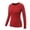 Red, variant on BXSRUTA Women's Yoga Shirts Long Sleeve Stretchy Breathable Quick Dry Activewear Tops for Workout Lounge