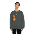 thumbnail image 4 of Peeking Bear Teen - Adult Unisex Pullover Sweatshirt. XL-5XL from TSmartArt @ Walmart, 4 of 5