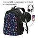 thumbnail image 2 of Fotbe Space Dinosaur Mochila con Estampado y Puerto USB para Hombre y Mujer, Mochila Antirrobo, Mochila de Viaje, Mochila Escolar, Mochila Universitaria, 2 of 7
