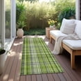 thumbnail image 6 of Addison Rugs Chantille Indoor/Outdoor Transitional Plaid Green Washable Runner Rug, 2'3" x 7'6", 6 of 6