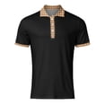 thumbnail image 4 of kamemi Mens Polo Shirts Short Sleeve Men's Polo Shirt with Pocket(Black,XXL), 4 of 4