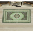 thumbnail image 1 of Bohemian Decorative Rug, Mandala Like Floral Medallion Motif Geometric Forms and Spring Flowers Art, Quality Carpet for Bedroom Dorm and Living Room, 6 Sizes, Pistachio Green, by Ambesonne, 1 of 1