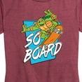 thumbnail image 3 of Teenage Mutant Ninja Turtles - So Board - Women's Short Sleeve Graphic T-Shirt, 3 of 5