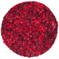 thumbnail image 6 of SAFAVIEH Rio Cassandra Confetti Polyester Shag Area Rug, Light Blue/Multi, 6' x 6' Round, 6 of 12