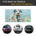 thumbnail image 5 of Zufioo A Funny Little Dalmatian Puppy Print Car Aluminum Front License Plate, 12x6 Inch Decorative Personalized Car License Plate Car Accessories, 5 of 8