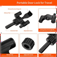 Portable Door Lock HeavyDuty Home Security Door Lock Travel Lockdown