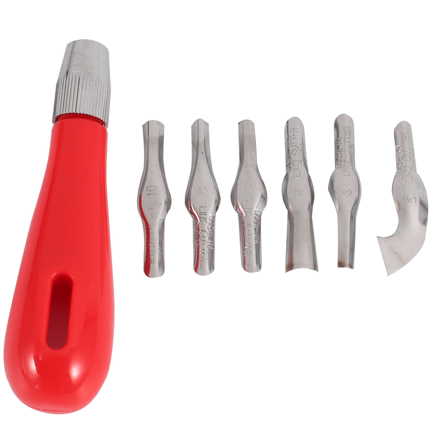 Lot 6 Outils Coupe Linoléum SODIAL Gravure Artisanal Neuf