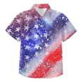 thumbnail image 4 of dmqupv Toddler Boy 4th of July USA Flag T Shirt Patriotic American Theme Independence Day Short Sleeve Tee Tops Dark Blue,9-10 Years, 4 of 4
