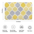 thumbnail image 3 of Yellow and Gray Geometric Quatrefoil Pattern Bathroom Rugs Mat,Non Slip Microfiber Bathroom Rug,Rubber Backing,Soft Bathroom Mats for Bathroom Floor,Tub and Shower,17x27in(43x68cm), 3 of 5
