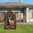 thumbnail image 3 of Amhnf Deer Welcome Garden Flag For Home Outdoor Garden Yard Decor 12x18 inch, 3 of 5