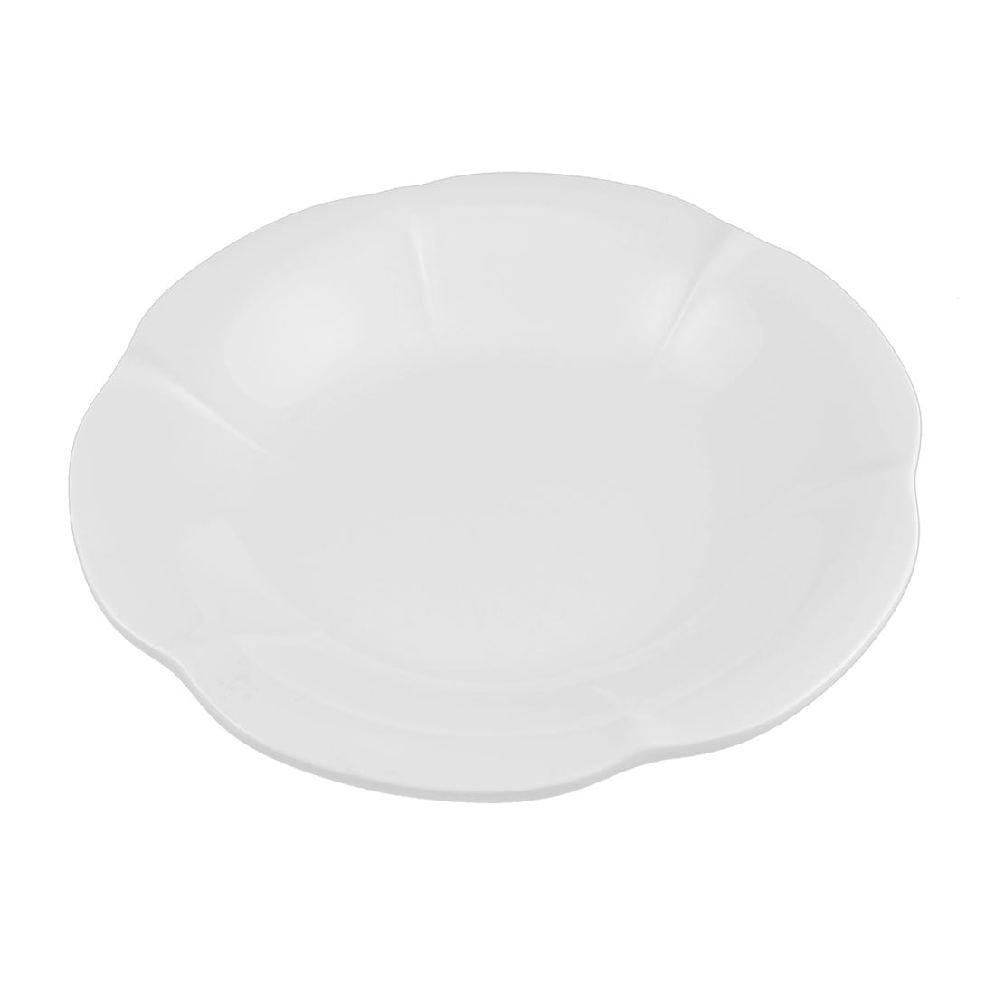 Hotel Plastic Lotus Design Salad Dessert Dish Plate White by