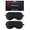 02-black & Black, variant on Sleep Mask, 2 Pack 100% Real Natural Silk Eye Masks with Adjustable Strap for Sleeping, Mulberry Silk Eye Sleep Shade Cover, Blocks Light Reduces Puffy Eyes Traveling Gifts (Black & Black)