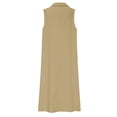 thumbnail image 3 of AUNVITO Women's Summer Dress Button-Down Collar Loose Fit Long Maxi Casual and Breathable, 3 of 5