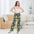 thumbnail image 6 of FORMRS Women's Pajama Pants with Pockets Soft Comfy Loungewear Sleep Bottom, Sizes S-2XL, Floral Lemons, 6 of 8