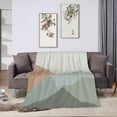 thumbnail image 6 of ZNDUO Lightweight Microfiber Bed Blanket, Watercolor Mountain Range Art Pattern Super Soft Flannel Cozy Throw Blankets, 40"x30", 6 of 8